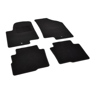 Πατάκια δαπέδου μοκέτας Standard μαύρα συμβατά για Kia Soul (I) 4τμχ.