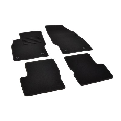 Πατάκια δαπέδου μοκέτας Standard μαύρα συμβατά για Opel Corsa (D/ E) 4τμχ.