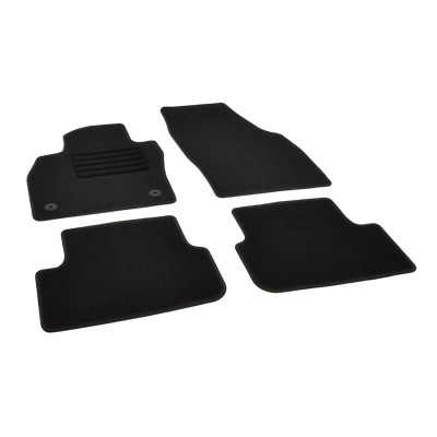 Πατάκια δαπέδου μοκέτας Standard μαύρα συμβατά για Audi A1 (GB) 4τμχ.