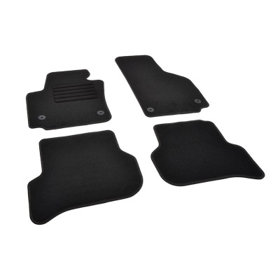 Πατάκια δαπέδου μοκέτας Standard μαύρα συμβατά για Seat Altea/ Altea XL 4τμχ