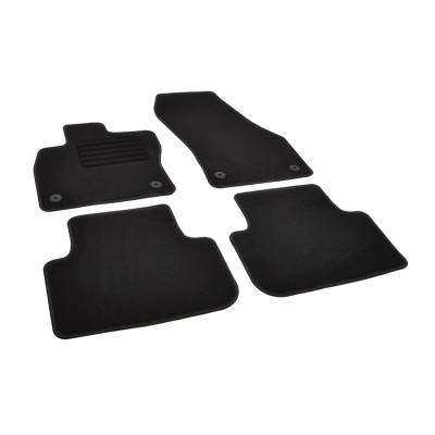 Πατάκια δαπέδου μοκέτας Standard μαύρα συμβατά για VW Golf VII Sportsvan 4τμχ