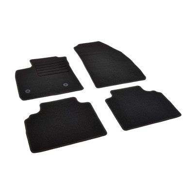 Πατάκια δαπέδου μοκέτας Standard μαύρα συμβατά για Ford Tourneo Courier 4τμχ.