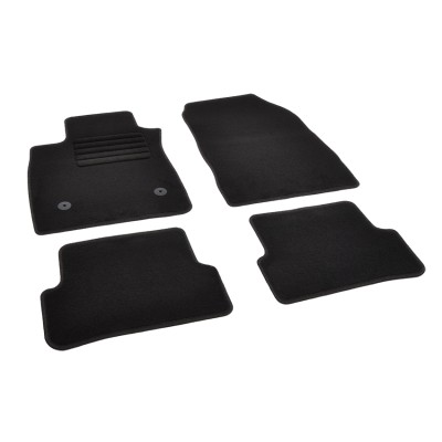 Πατάκια δαπέδου μοκέτας Standard μαύρα συμβατά για Renault Clio (IV) 4τμχ.