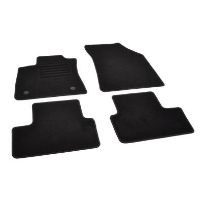 Πατάκια δαπέδου μοκέτας Standard μαύρα συμβατά για Renault Megane IV Grandtour 4τμχ