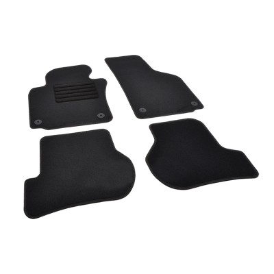 Πατάκια δαπέδου μοκέτας Standard μαύρα συμβατά για Volkswagen Golf (V/VI)/ Jetta (V) 4τμχ.
