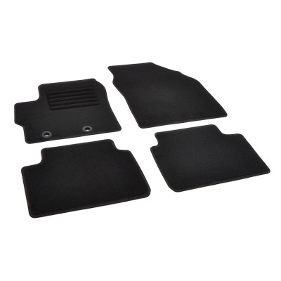 Πατάκια δαπέδου μοκέτας Standard μαύρα συμβατά για Toyota Yaris (IV)/ Yaris (IV) Hybrid/ Mazda 2 Hybrid 4τμχ.