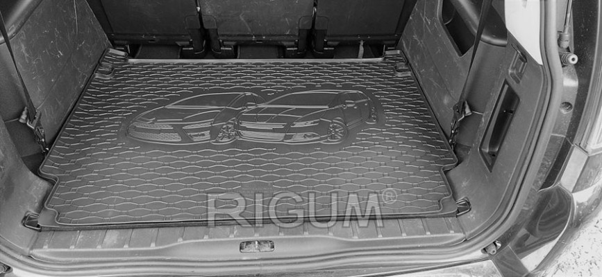 Πατάκια δαπέδου με πορτ μπαγκάζ λαστιχένια σετ για Peugeot 5008 I 5τμχ