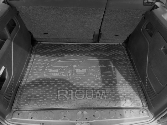 Πατάκια δαπέδου με πορτ μπαγκάζ λαστιχένια σετ για Fiat Doblo II (L1) / Opel Combo D (L1) 5τμχ