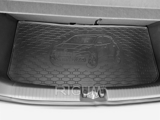 Πατάκια δαπέδου με πορτ μπαγκάζ λαστιχένια σετ για Hyundai i10 (III) 5τμχ