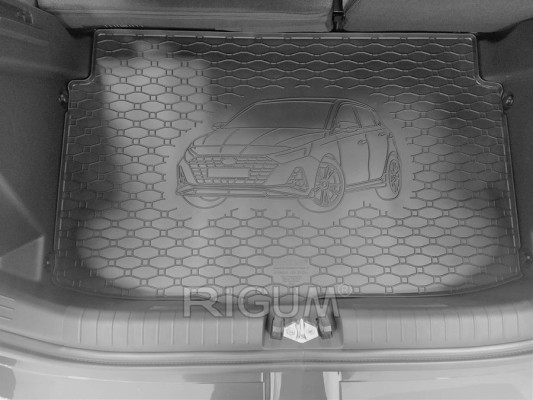 Πατάκια δαπέδου με πορτ μπαγκάζ λαστιχένια σετ για Hyundai i20 (BC3) 5τμχ