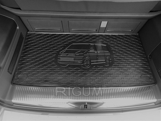 Πατάκια δαπέδου με πορτ μπαγκάζ λαστιχένια σετ για VW Transporter T5/T6 (L1) 4τμχ