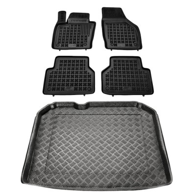 Πατάκια δαπέδου με πορτ μπαγκάζ σετ για Audi Q3 (με tool set) 5τμχ