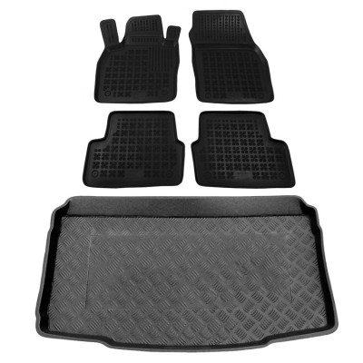 Πατάκια δαπέδου με πορτ μπαγκάζ σετ για Seat Ibiza V (bottom) 5τμχ