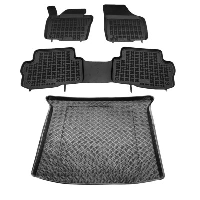 Πατάκια δαπέδου με πορτ μπαγκάζ σετ για VW Sharan II/ Seat Alhambra II (7Θ) 5τμχ