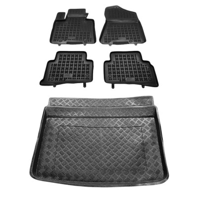 Πατάκια δαπέδου με πορτ μπαγκάζ σετ για Kia Sportage IV (bottom) 5τμχ