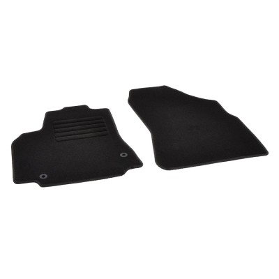 Πατάκια δαπέδου μοκέτας Standard μαύρα συμβατά για Citroen Berlingo II/ Peugeot Partner II 2τμχ