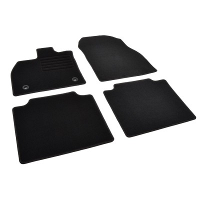 Πατάκια δαπέδου μοκέτας Standard μαύρα συμβατά για Toyota bZ4X/ Subaru Solterra 4τμχ.