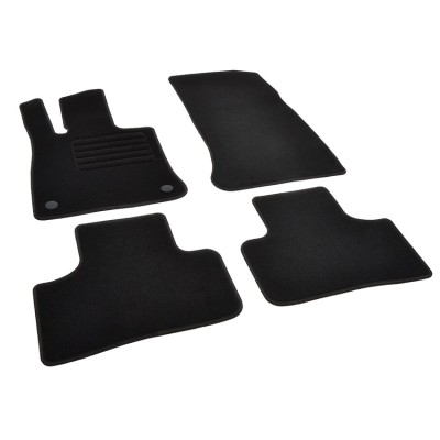 Πατάκια δαπέδου μοκέτας Standard μαύρα συμβατά για Mercedes Benz GLC (X254)