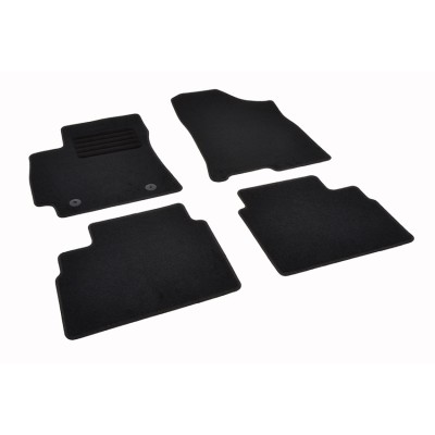 Πατάκια δαπέδου μοκέτας Standard μαύρα συμβατά για Hyundai Kona ΙΙ (SX2) 4τμχ