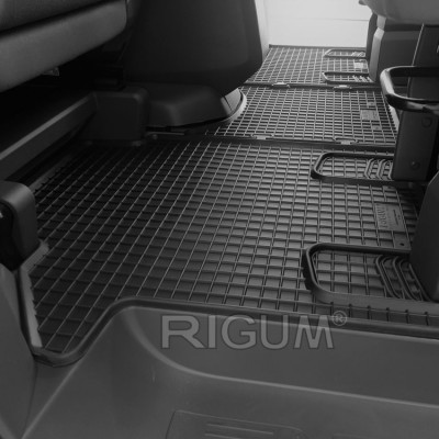 Πατάκια δαπέδου λαστιχένια για VW T7 Multivan για την 2η σειρα 3τμχ