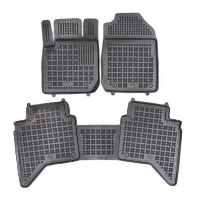 Πατάκια δαπέδου λαστιχένια συμβατά για Isuzu D-Max III 4D 3τμχ