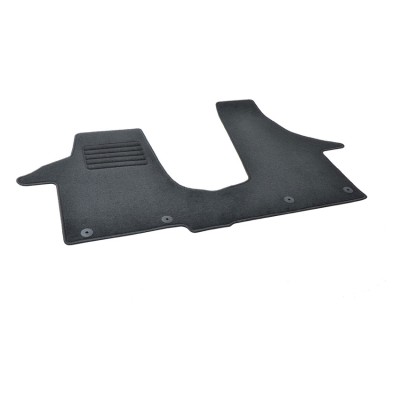 Πατάκια δαπέδου μοκέτας Standard μαύρα συμβατά για VW Transporter Mutlivan T6 (χωρίς τουνέλ) 1τμχ