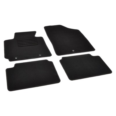 Πατάκια δαπέδου μοκέτας Standard μαύρα συμβατά για Hyundai Veloster I 4τμχ