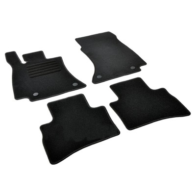 Πατάκια δαπέδου μοκέτας Standard μαύρα συμβατά για Mercedes Benz E-Class (S214/W214)
