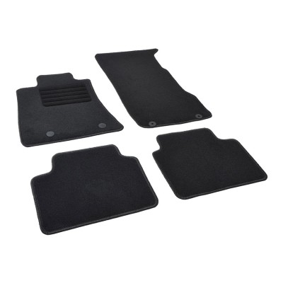 Πατάκια δαπέδου μοκέτας Standard μαύρα συμβατά για Alfa Romeo Giulia (4x4/ Automatic) 4τμχ