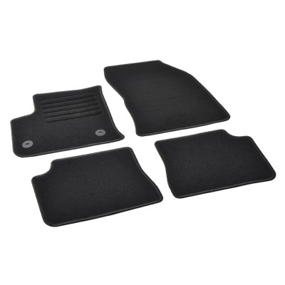 Πατάκια δαπέδου μοκέτας Standard μαύρα συμβατά για Fiat 600e/ Jeep eAvenger 4τμχ