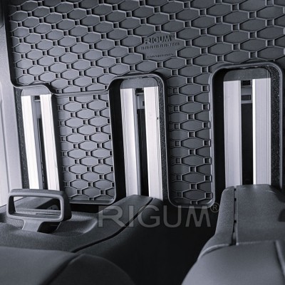 Πατάκια δαπέδου λαστιχένια συμβατά για Ford Tourneo Custom (3η Σειρά) 2τμχ.