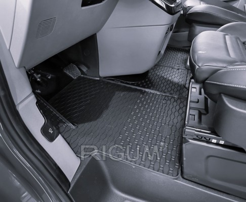 Πατάκια δαπέδου λαστιχένια συμβατά με Ford Tourneo/ Transit Custom/ VW T7 Transporter 3τμχ