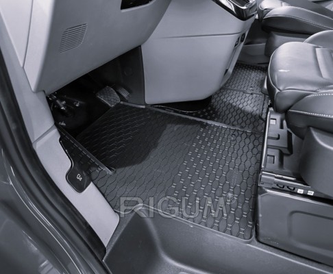 Πατάκια δαπέδου λαστιχένια συμβατά με Ford Tourneo/ Transit Custom/ VW T7 Transporter 3τμχ
