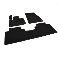 Πατάκια δαπέδου μοκέτας Standard μαύρα συμβατά με Voyah Free 3τμχ