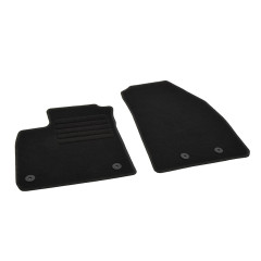 Πατάκια δαπέδου μοκέτας Standard μαύρα συμβατά με Ford Transit Courier 2τμχ