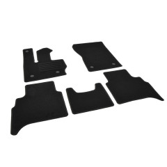 Πατάκια δαπέδου μοκέτας Standard μαύρα συμβατά με Mercedes Benz G-Class EQ (W465) 5τμχ