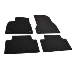 Πατάκια δαπέδου μοκέτας Standard μαύρα συμβατά με Audi A6 e-Tron 4τμχ