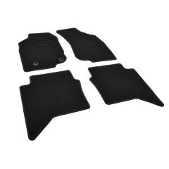 Πατάκια δαπέδου μοκέτας Standard μαύρα συμβατά με Toyota Hilux VII (Extra Cab/ 4D) 4τμχ