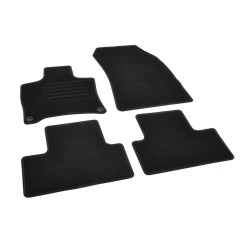 Πατάκια δαπέδου μοκέτας Standard μαύρα συμβατά με Peugeot 308 (III) HB/ Astra L HB Facelift 4τμχ