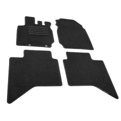 Πατάκια δαπέδου μοκέτας Standard μαύρα συμβατά με Isuzu D-Max III (RG) 4τμχ
