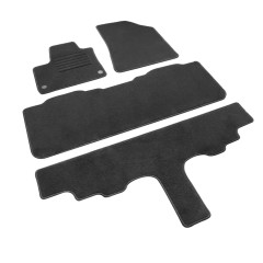 Πατάκια δαπέδου μοκέτας Standard μαύρα συμβατά με Renault Kangoo (III)/ Mercedes Benz Citan (W420) L (7Θ) 5τμχ