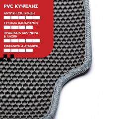 Πατάκια από PVC Υψηλής Ποιότητας - Σχήμα Κυψέλης