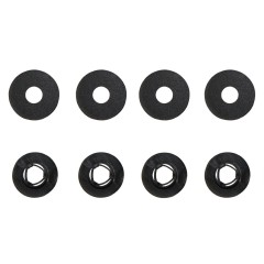 Κουμπώματα στρογγυλά μαύρα σετ για Citroen / Peugeot 4τμχ