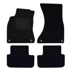Πατάκια δαπέδου μοκέτας Standard μαύρα συμβατά για Audi A4 (B8/8K)/ A5 Sportback I (8T8) 4τμχ.