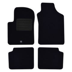 Πατάκια δαπέδου μοκέτας Standard μαύρα για Fiat 500 / Ford Ka (II) 4τμχ