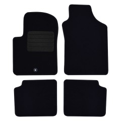 Πατάκια δαπέδου μοκέτας Standard μαύρα για Fiat 500/ Ford Ka (II) 4τμχ