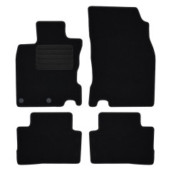 Πατάκια δαπέδου μοκέτας Standard μαύρα συμβατά για Nissan Qashqai (J11) 4τμχ.