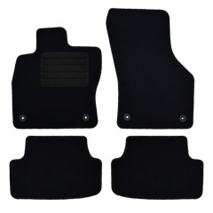 Πατάκια δαπέδου μοκέτας Standard μαύρα για Audi A3 Sportback (8V) / Seat Leon (III) / VW Golf (VII / VIII) HB 4τμχ