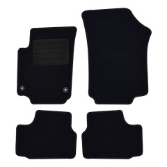 Πατάκια δαπέδου μοκέτας Standard μαύρα για Seat Mii / Skoda Citigo / VW Up 4τμχ