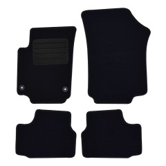 Πατάκια δαπέδου μοκέτας Standard μαύρα συμβατά για Seat Mii/ Skoda Citigo/ VW Up 4τμχ.